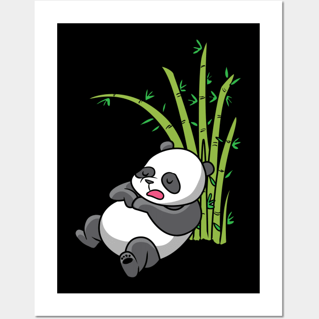 lazy Panda Wall Art by theanimaldude